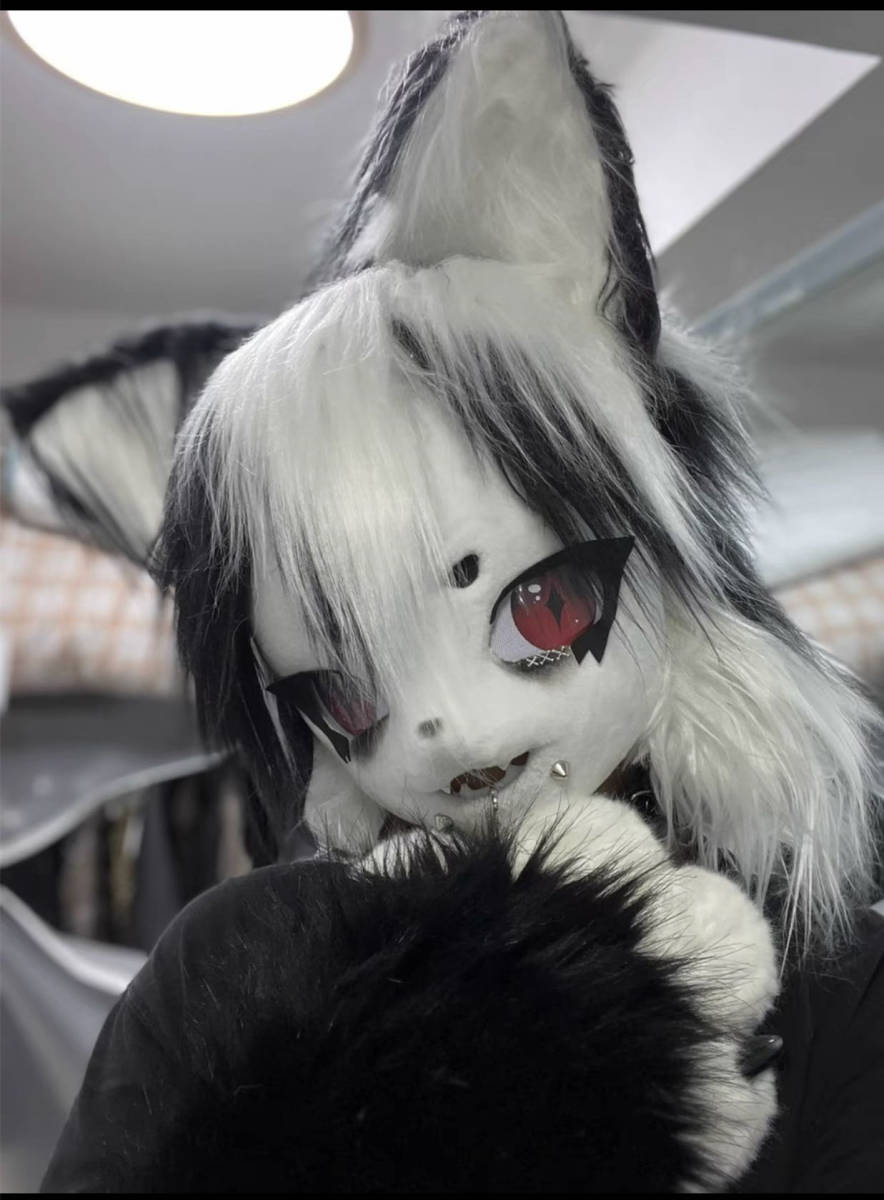 ケモノ fursuit 着ぐるみ コスプレ ファースーツ マスク コスチューム