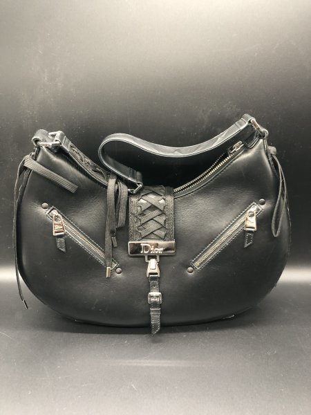 Christian Dior クリスチャンディオール ディオール　ストリートシック　ショルダーバッグ　レザー ブラック　