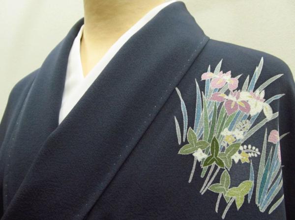 ★着物10★ 1円 絹 吉祥文 袷 付下げ ☆☆☆