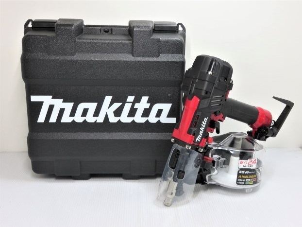 【中古未使用品】 マキタ makita 65mm 高圧エア釘打 AN636H 赤 レッド ○YR-16047○