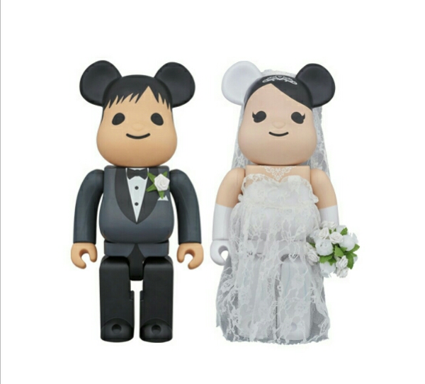 BE@RBRICK グリーティング 結婚 400% メディコム トイ プラス