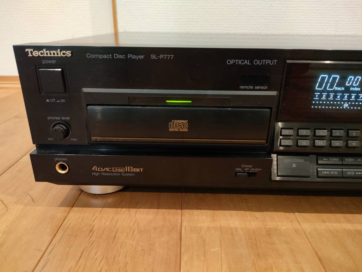 Technics テクニクス CDデッキ CDプレーヤー SL-P777 リモコン付き