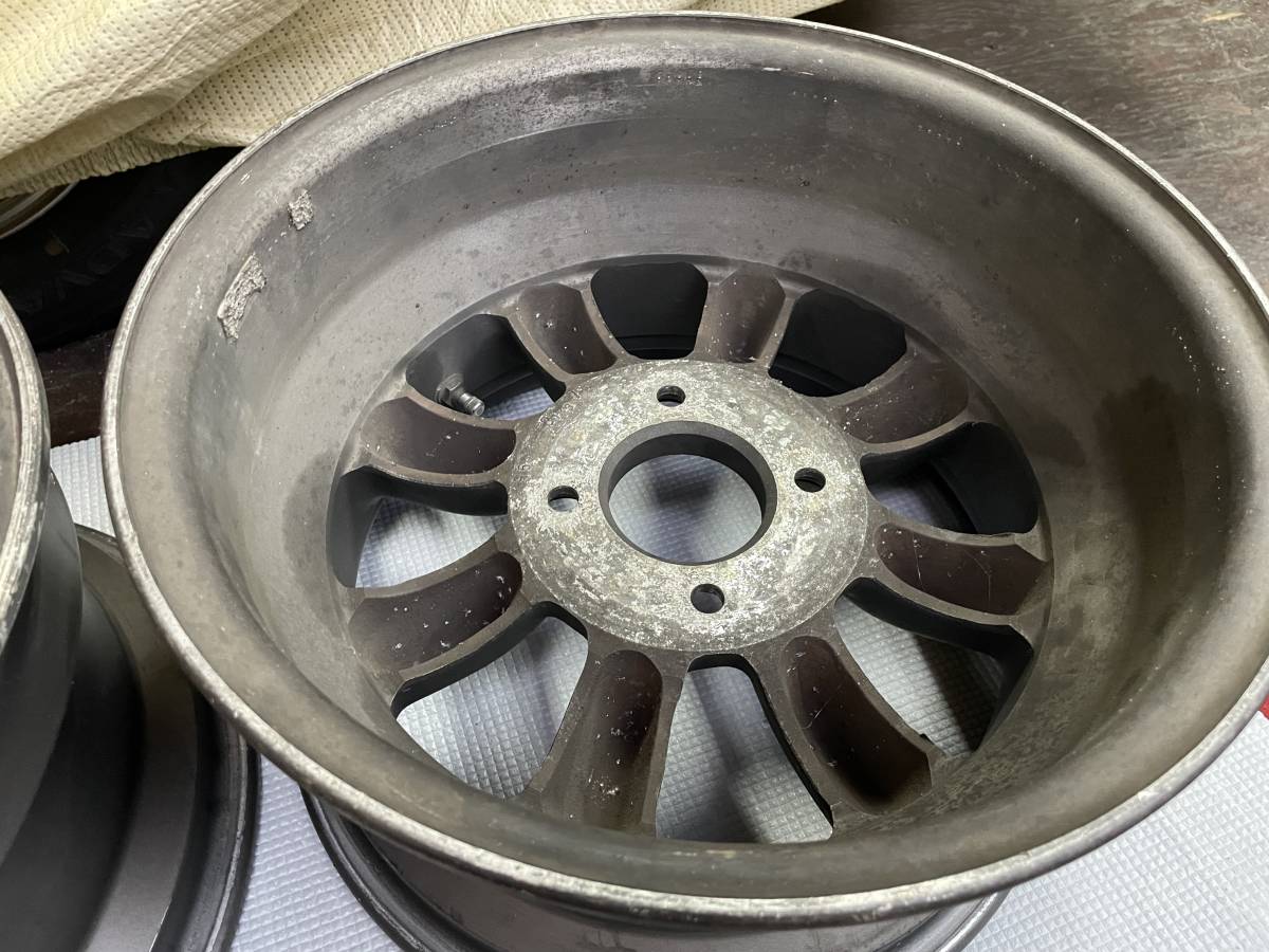 750　1/43　ハコスカ2台セット　ワタナベ　ホイール　アルミ製　深リム ワタナベ ホイール 15インチ 8.5J PCD114.3 4穴旧タイプ 深リム