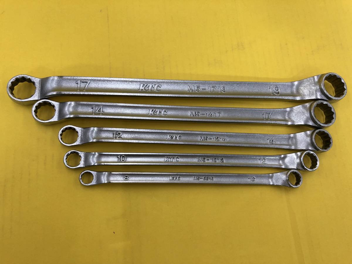 【得価，100%新品】 KTC 京都機械工具株式会社 メガネレンチ M5 5本セット 8 19ｍｍ(めがねレンチ)｜売買されたオークション情報、yahooの商品情報をアーカイブ公開 - オークファン めがねレンチ