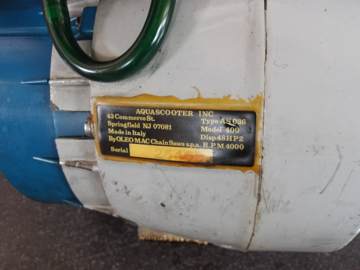 3350】中古 希少 レア品 イタリア製 AQUA SCOOTER AS036 アクア 
