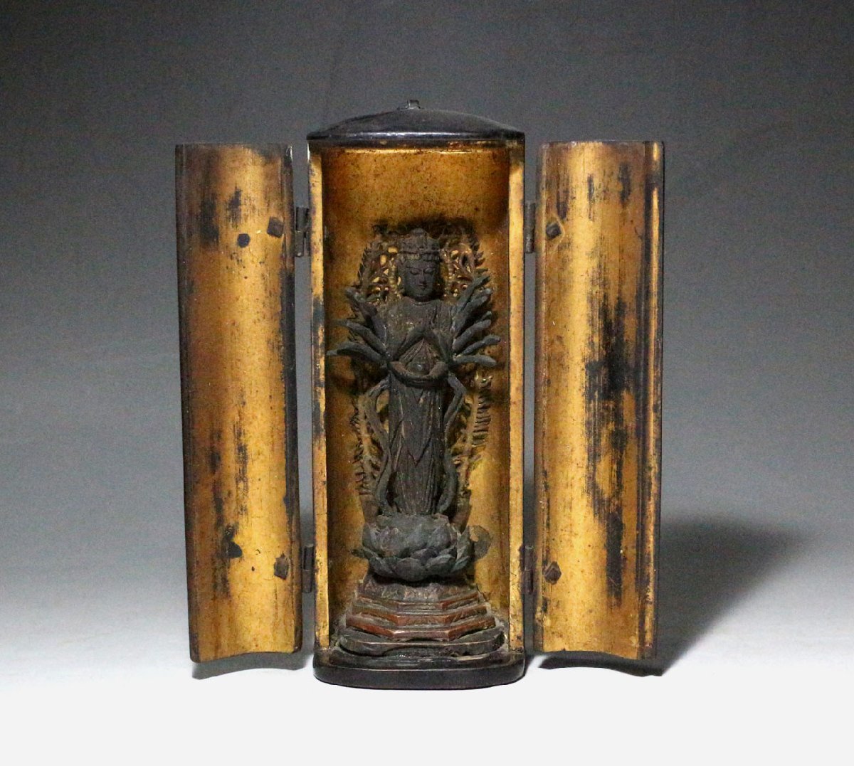 時代市場 優品 念持仏 古様木造十一面千手観音立像 仏像 仏教美術(仏像)|売買されたオークション情報、yahooの商品情報をアーカイブ公開 ...