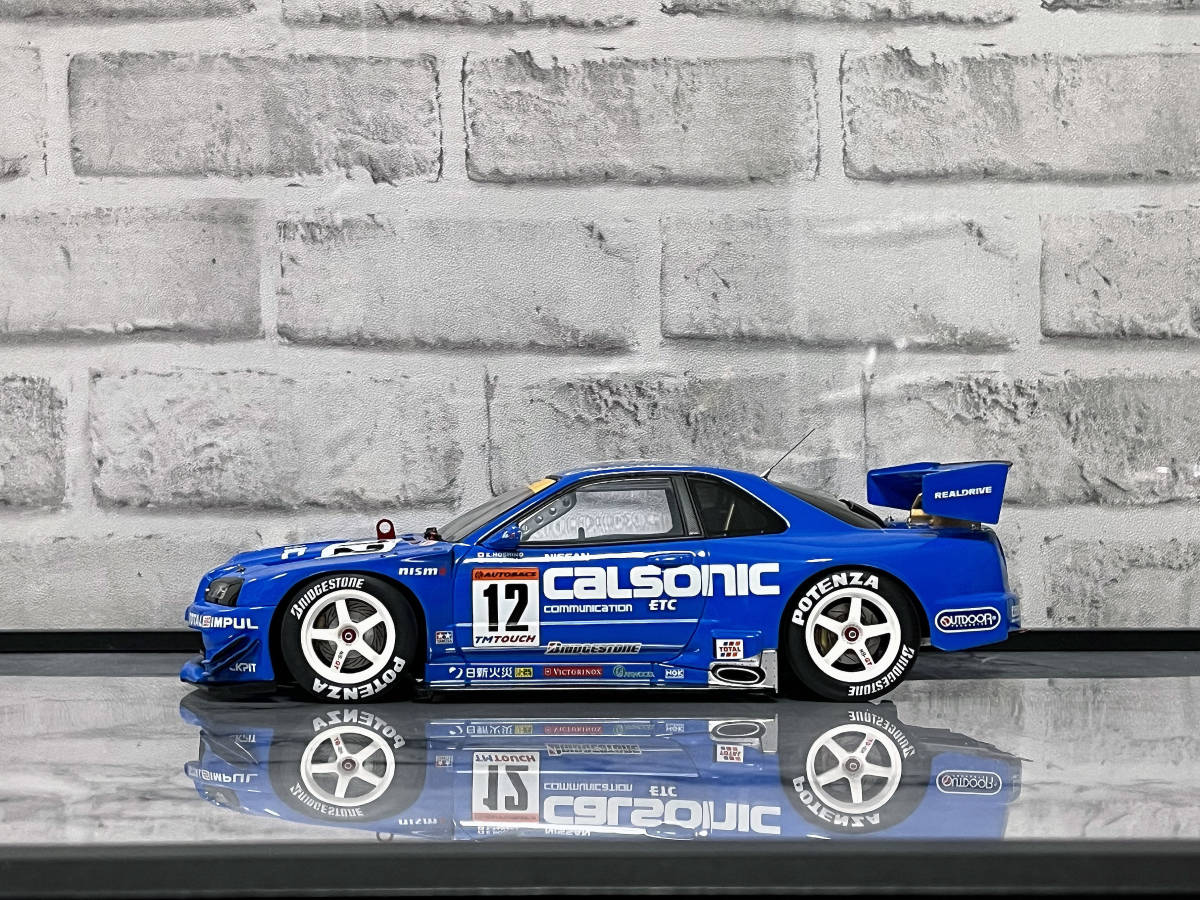 AUTO art 1/18 NISSAN SKYLINE JGTC 2002 CALSONIC #12 R34 GT-R