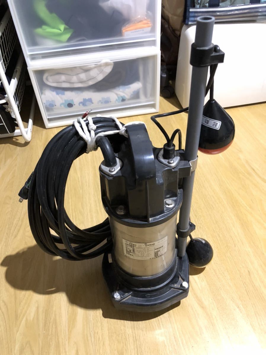 排水水中ポンプ TERAL テラル ポンプ 50PVA-5.4S PV型 自動式 50Hz 0.4kW 100v 中古 送料無料