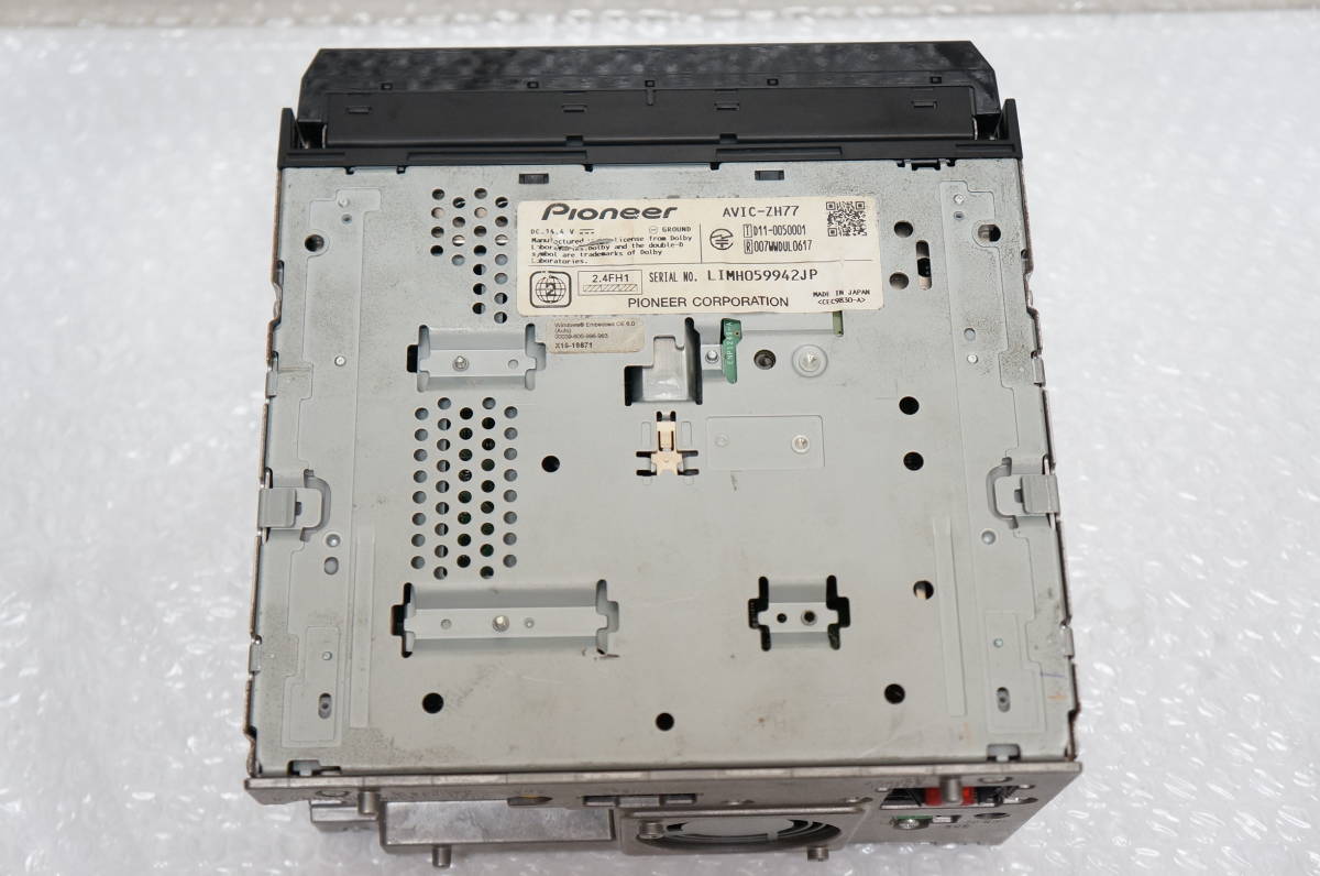 パイオニア AVIC-ZH77 ナビゲーション フルセグ。地図データ2021年版 ☆ジャンク☆ カロッツェリア AVIC-ZH77 2021年版最新地図データ搭載