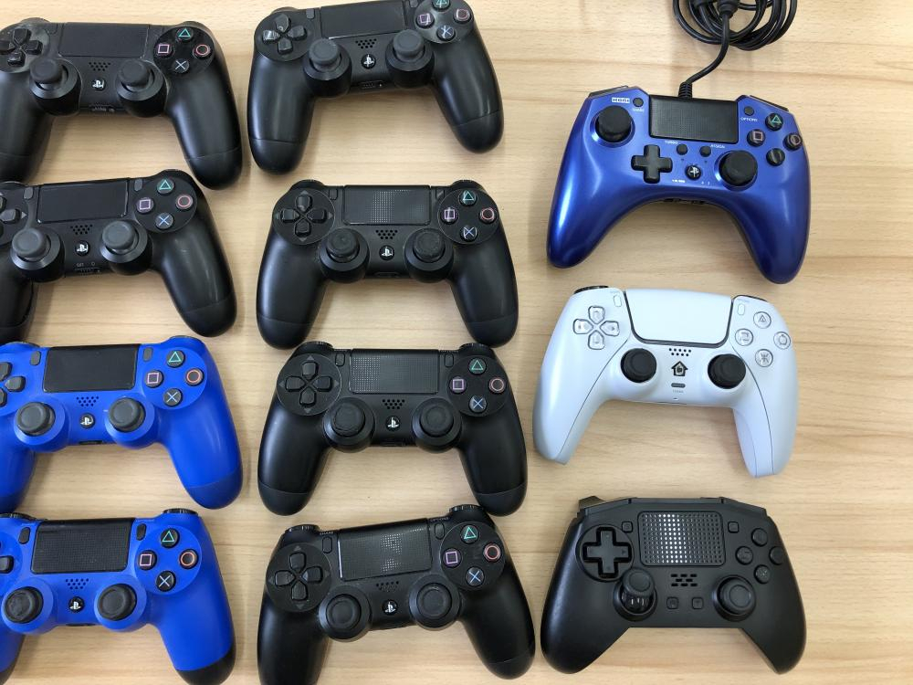 ジャンク】純正PS4コントローラー×11 非純正コントローラー×3