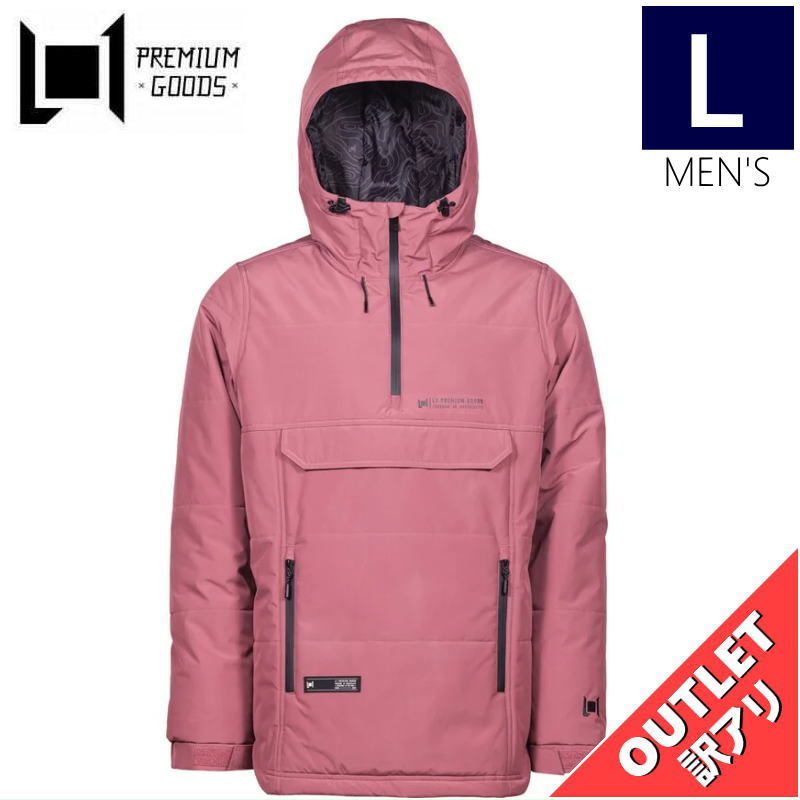 【OUTLET】 L1 AFTERSHOCK JKT カラー:BURNT ROSE Lサイズ メンズ スノーボード スキー ウェア ジャケット アウトレット