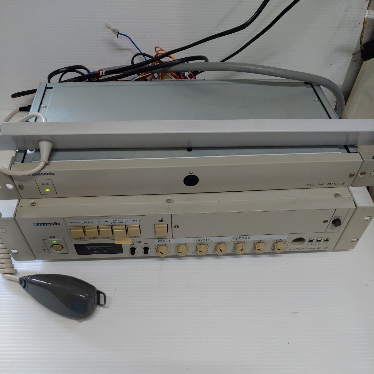 Panasonic PA機器 ハイパワーアンプ WA-H60 リレーユニット WU-SA105