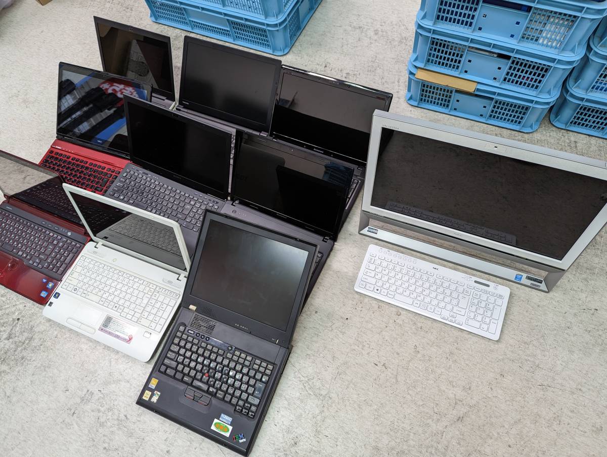 ★2個口発送 PC10台セット NEC SONY TOSHIBA IBM LENOVO ノート デスクトップ パソコン VS570SSW B35/Y 未チェック・ジャンク