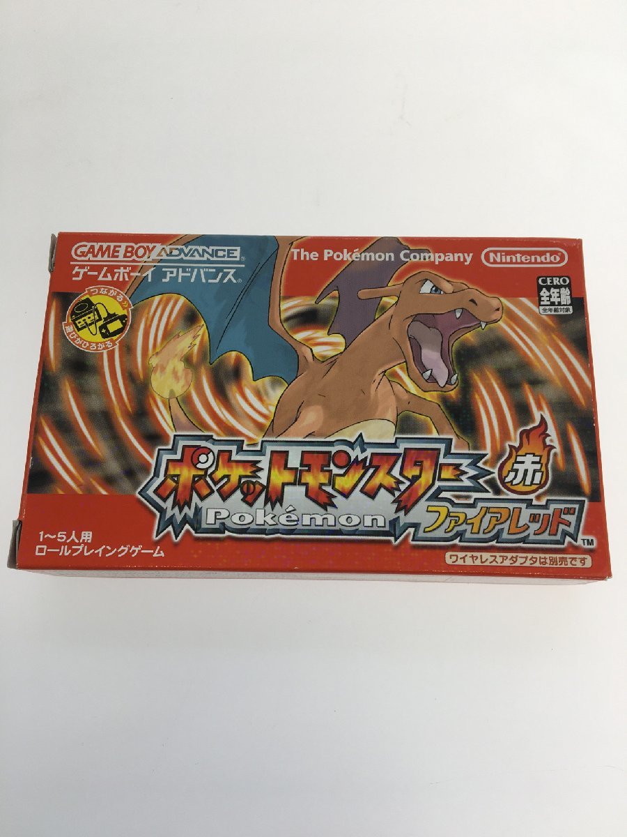 H【中古美品】 ゲームボーイアドバンス　ポケットモンスター　赤　ファイアレッド 〈23-230520-yn-14-HOF〉