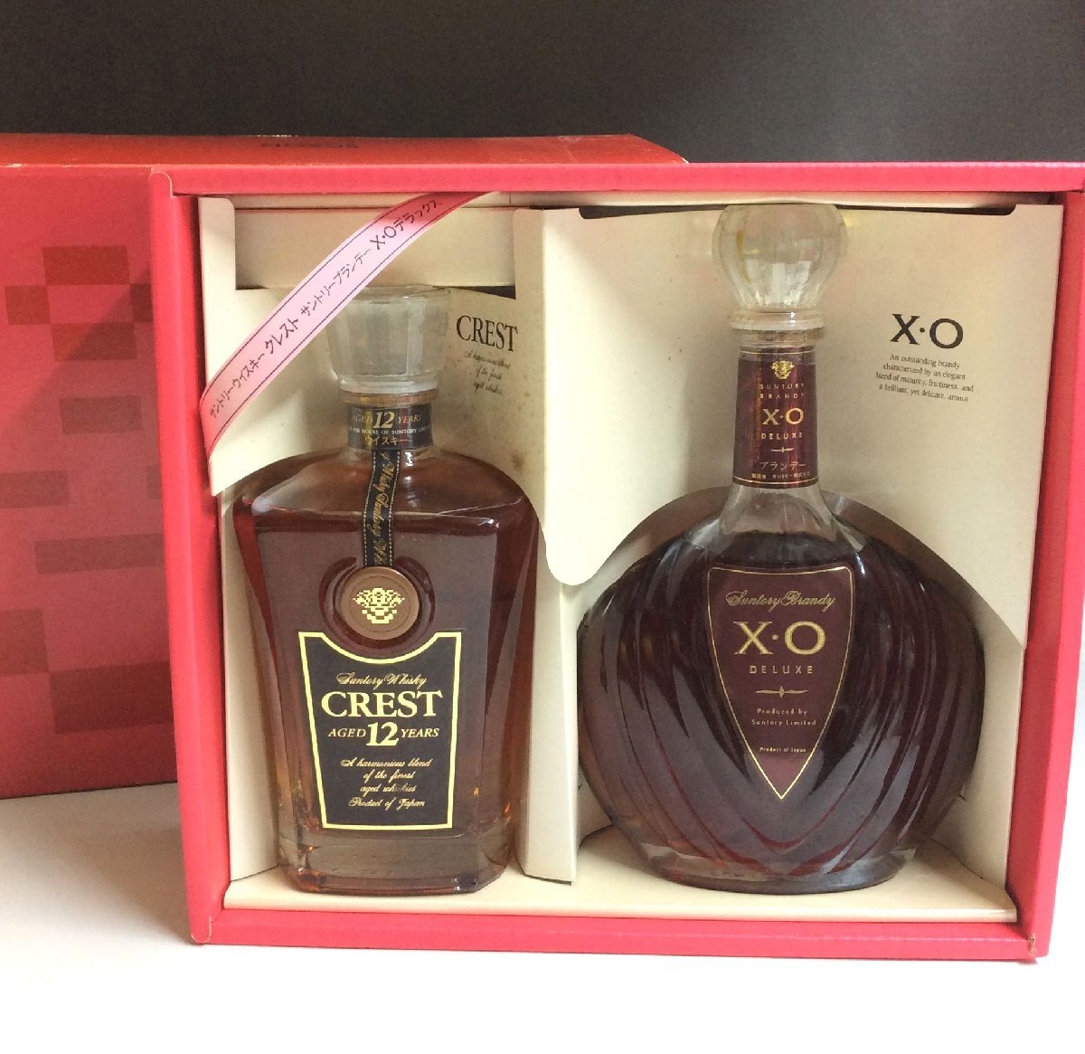 Crest 12年 & XO Deluxe ギフトセット SUNTORY CREST 12年 & XO DELUXE セット