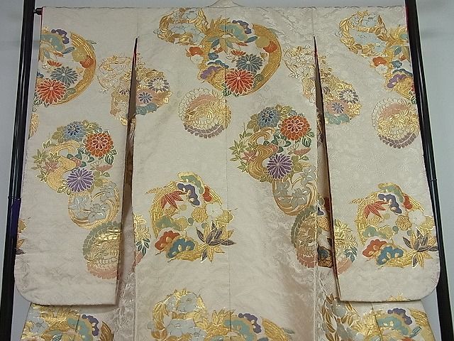 平和屋着物□色打掛 和装 婚礼 結婚式 花嫁 神社挙式 唐織 花