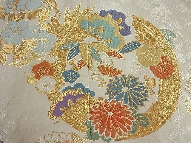 平和屋着物□色打掛 和装 婚礼 結婚式 花嫁 神社挙式 唐織 花