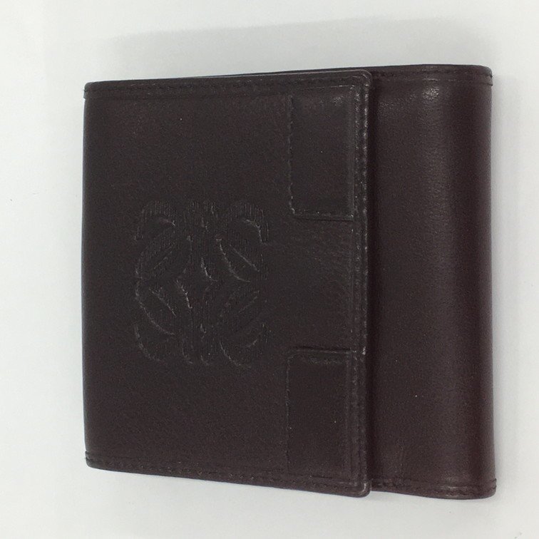 【BEAQ1042】LOEWE ロエベ アナグラム 二つ折り財布
