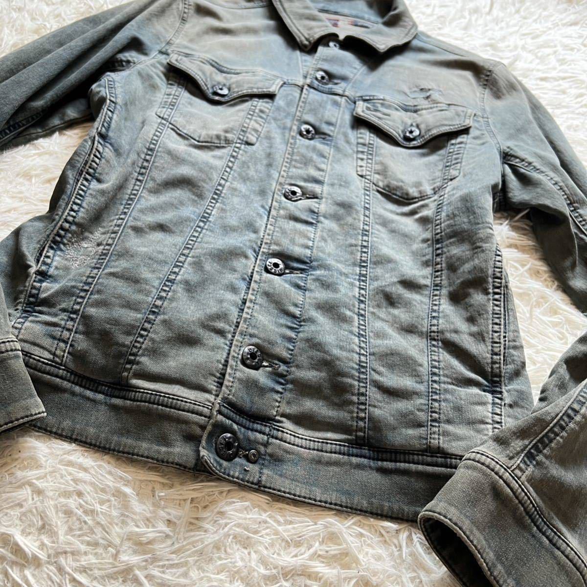 432【伸縮性抜群】ディーゼル DIESEL デニムジャケット Gジャン