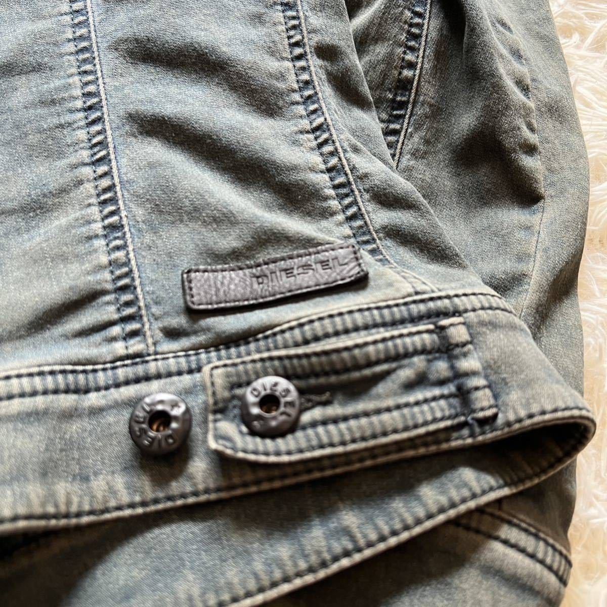 432【伸縮性抜群】ディーゼル DIESEL デニムジャケット Gジャン
