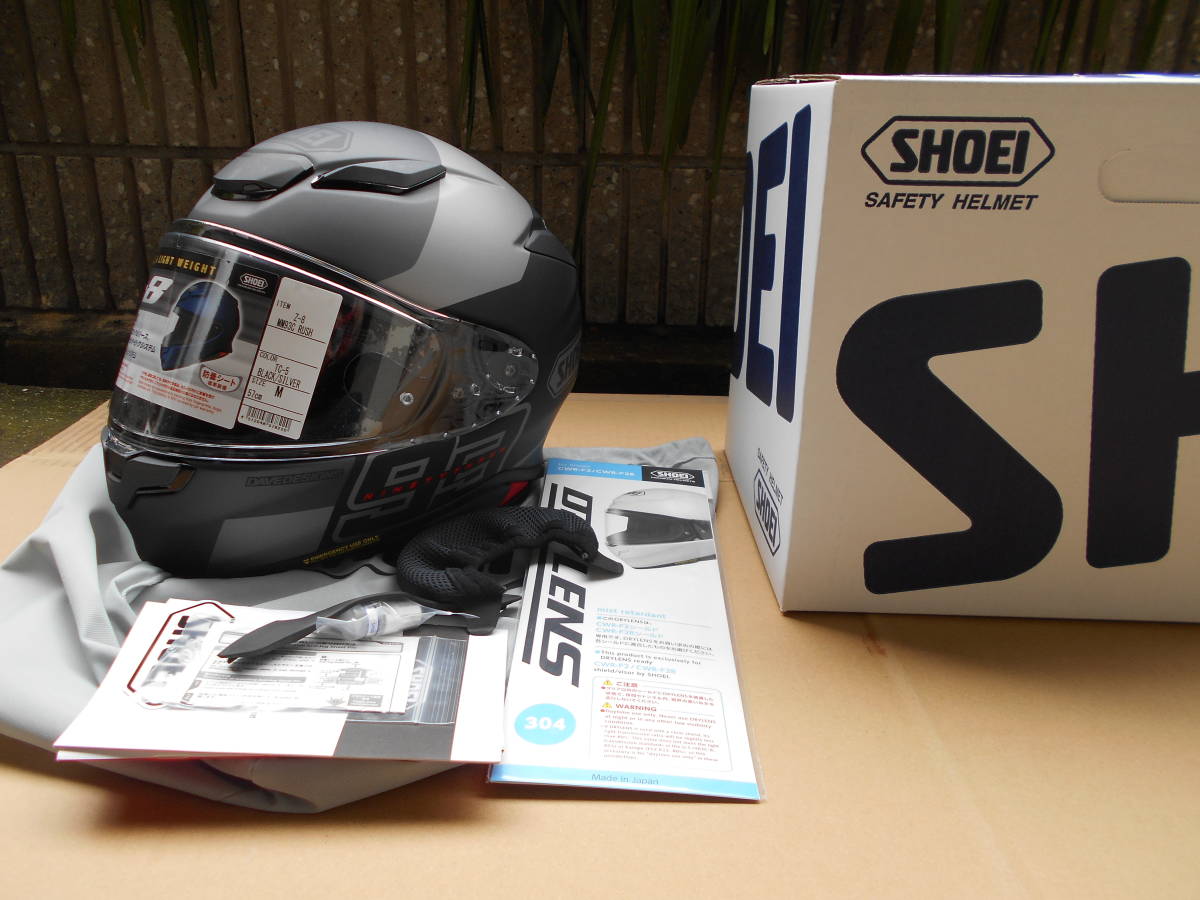 送料無料 SHOEI Z-8 Z8 MM93 COLLECTION RUSH TC-5 (BLACK/SILVER
