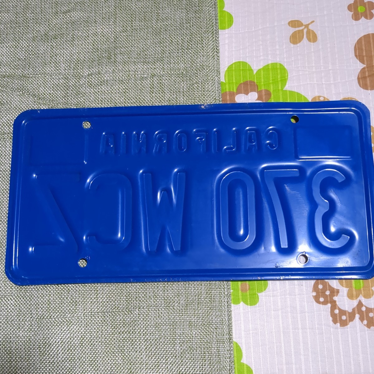 SEMI LOW'カルフォルニアライセンスプレートOld Used' USED品