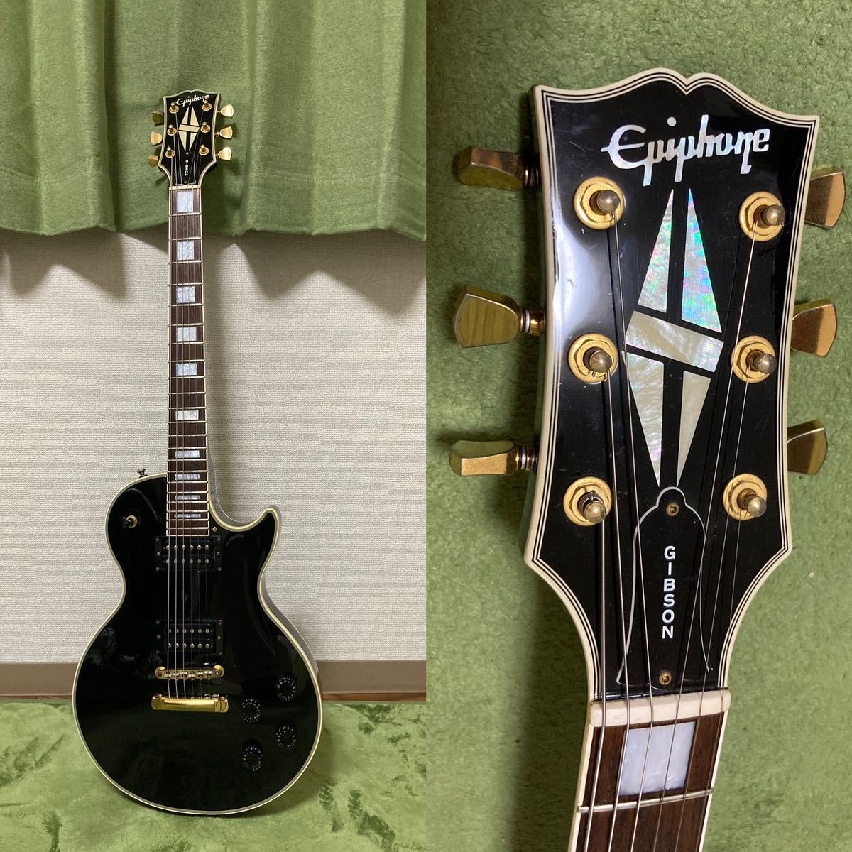 【日本製】Epiphone Japan レスポール MOD品 日本製】Epiphone Japan レスポールカスタム MOD フジゲン製？ ジョン