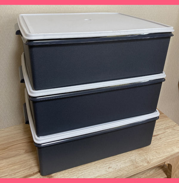 タッパーウェア Tupperware 》スーパーケース クリア 8個セット 75027