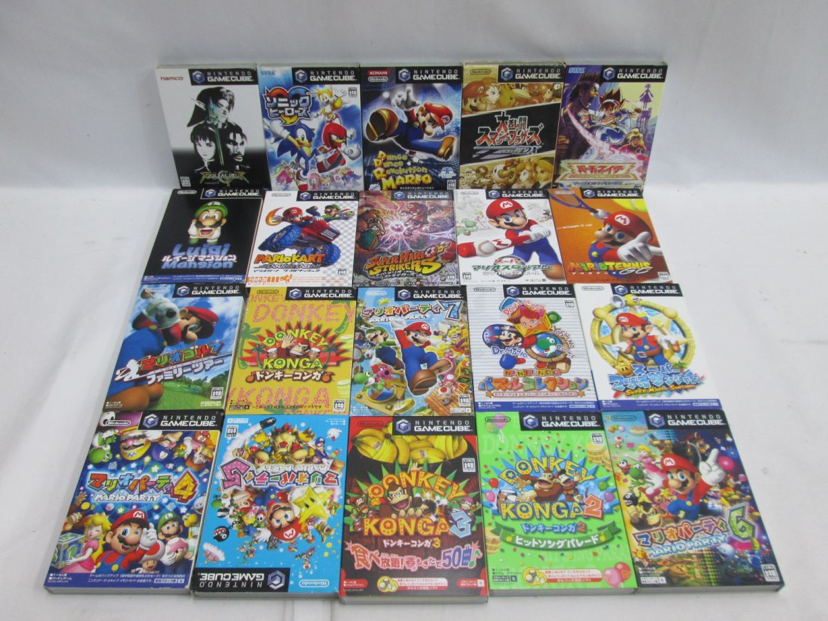 ニンテンドーゲームキューブソフト 18 送60サ 0528%G04 ゲームキューブ ソフト 20本 中古品 ゲーム