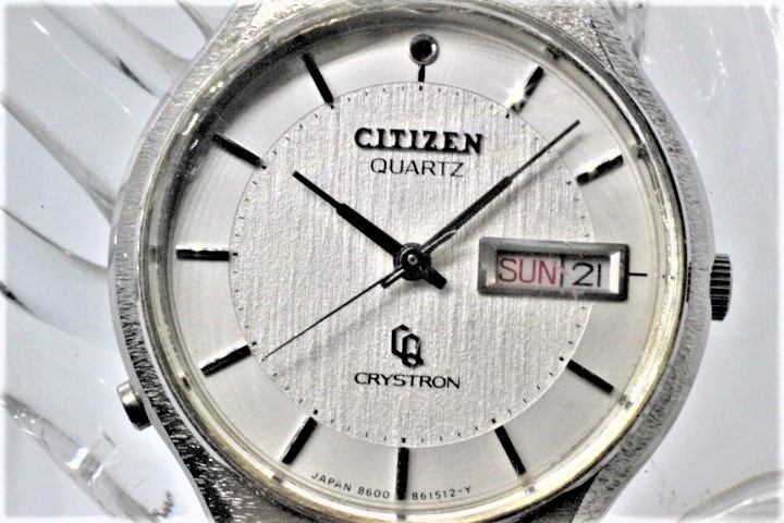 【CITIZEN】CRYSTRON QUARTZ 4-861027 Y JAPAN 超レア！アンティークな中古品時計