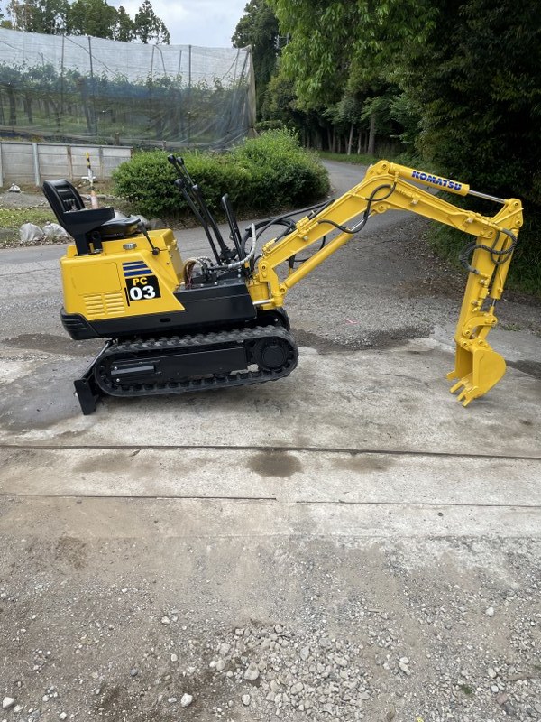 コマツ PC03-1 ミニユンボ コマツ○KOMATSU○PC03-1○985h コマツ