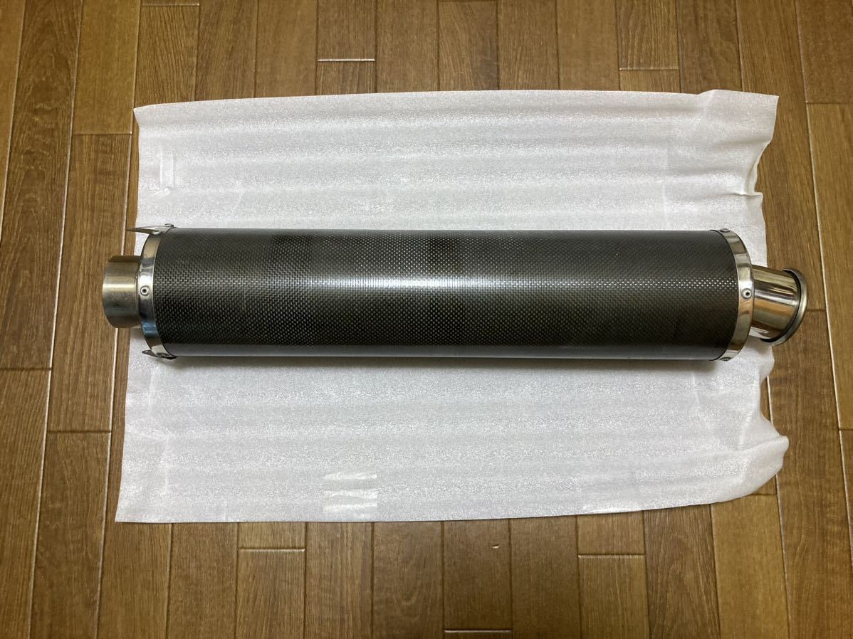 汎用 カーボン サイレンサー マフラー 60.5 スリップオン ストライカー 