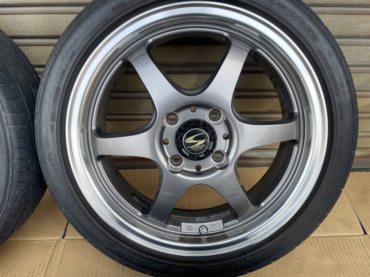格安 S-HOLD FUTEX-5 STOLZ ガンメタカラー 165/50R15 GOODYEAR EAGLE 