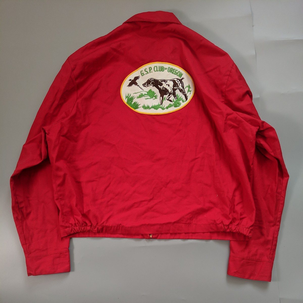 60's 70's Field Master by Sears ビンテージ ジャケット サイズXL ハンティングクラブ レッド CONMATICジップ スウィングトップ