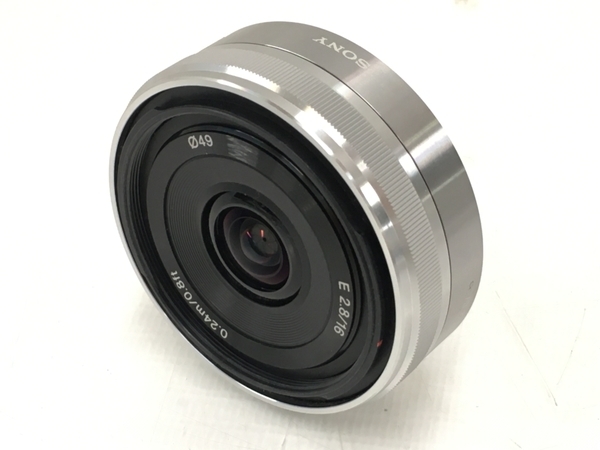 SONY ソニー 16mm F2.8 SEL16F28 Eマウント 薄型広角レンズ 中古T7644475