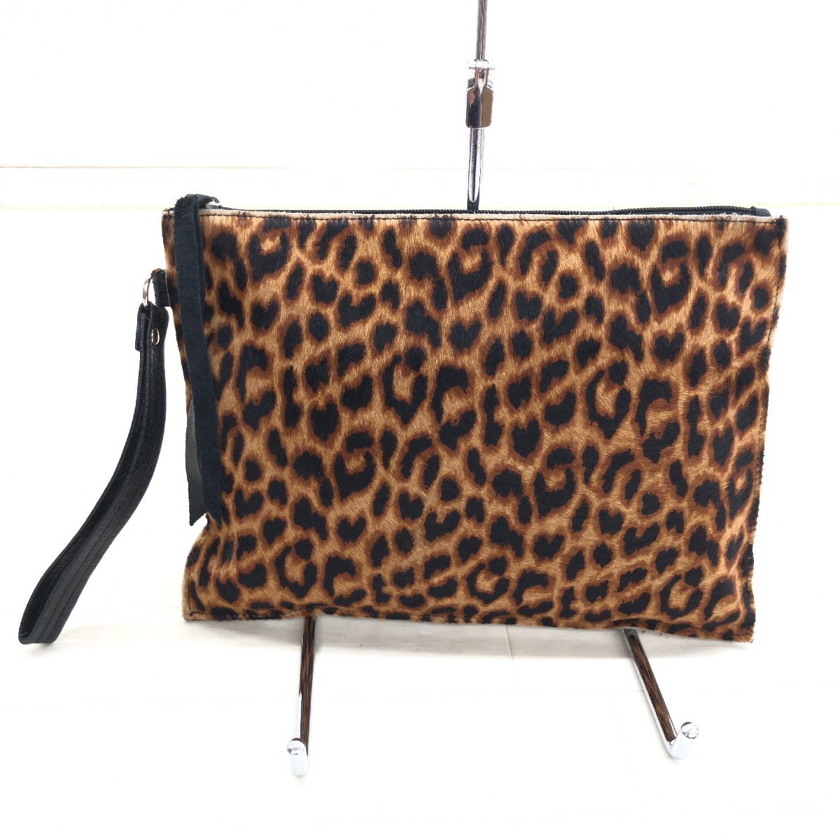 X CREATION エックスクリエーション ハラコ本革 レザー ヒョウ柄  