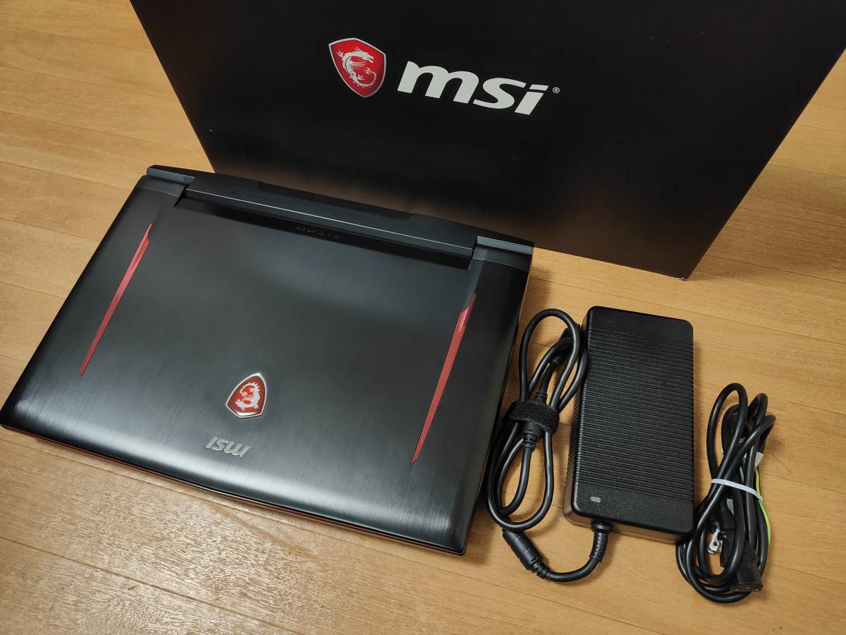 中古】MSI GT75 Titan 8RG-008JP 17.3 4K液晶 Core i7 32GB GTX1080 