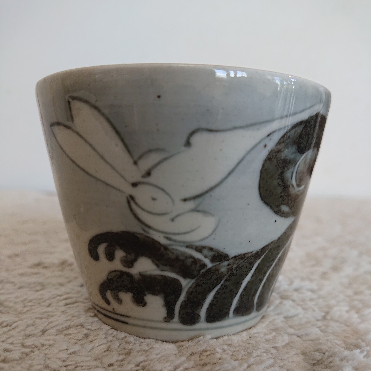  古伊万里 染付波兎文 蕎麦猪口(染付)｜売買されたオークション情報、yahooの商品情報をアーカイブ公開 - オークファン 伊万里、有田