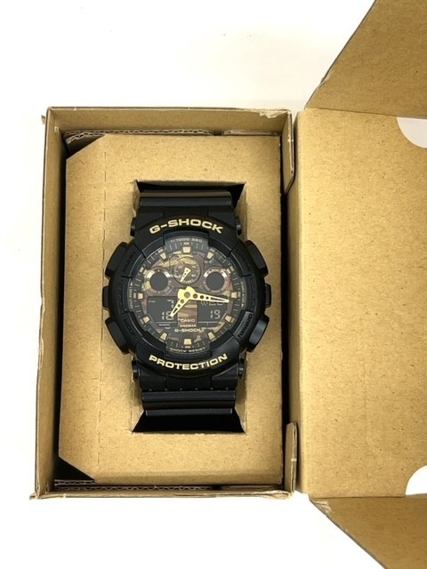 1円 新品 腕時計 CASIO カシオ G-SHOCK Gショック GA-100CF クオーツ