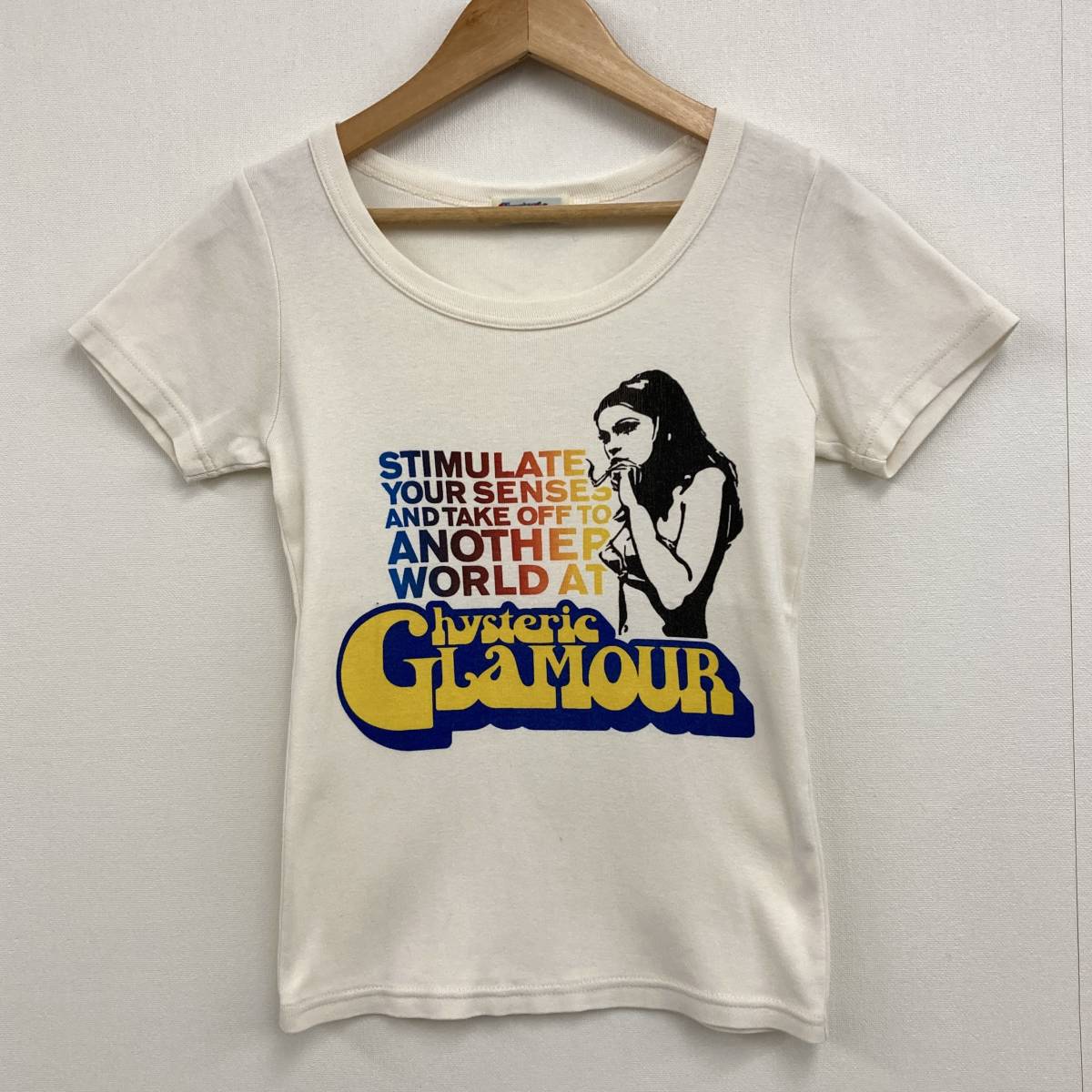ヒステリックグラマー アート カットソー 90s〜 初期 90s HYSTERIC GLAMOUR 半袖 Tシャツ セクシーガール Fサイズ