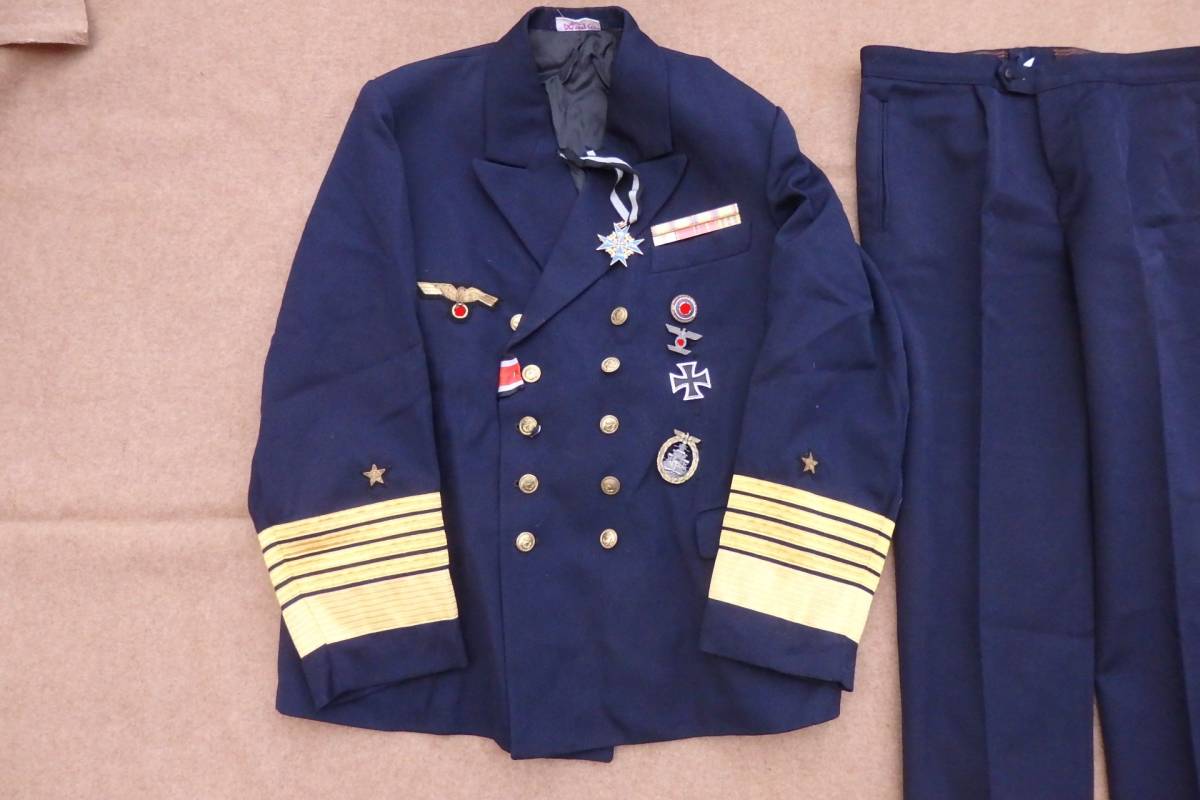 ドイツ海軍 将校用ジャケット スラックス 将官用 鉄十字章 勲章徽章