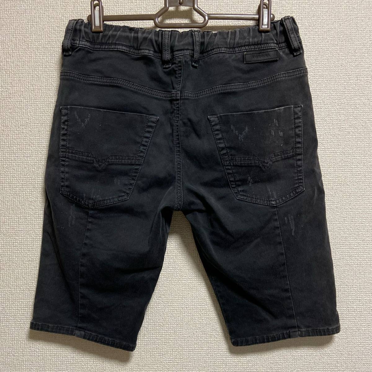 美品 DIESEL ディーゼル スウェット デニム ショートパンツ サイズ28 