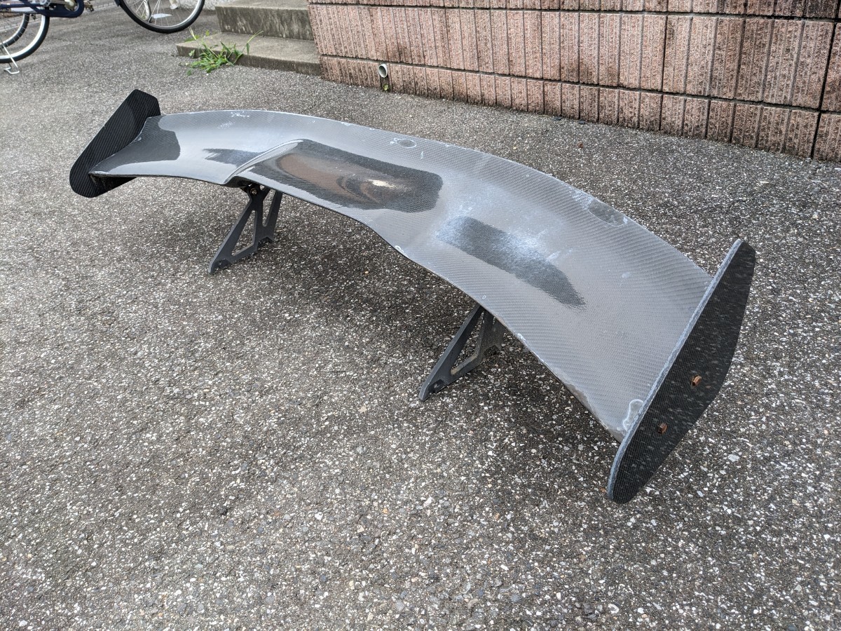 メーカー不明 GTウイング 1400mm カーボン製？ リアウイング リア 