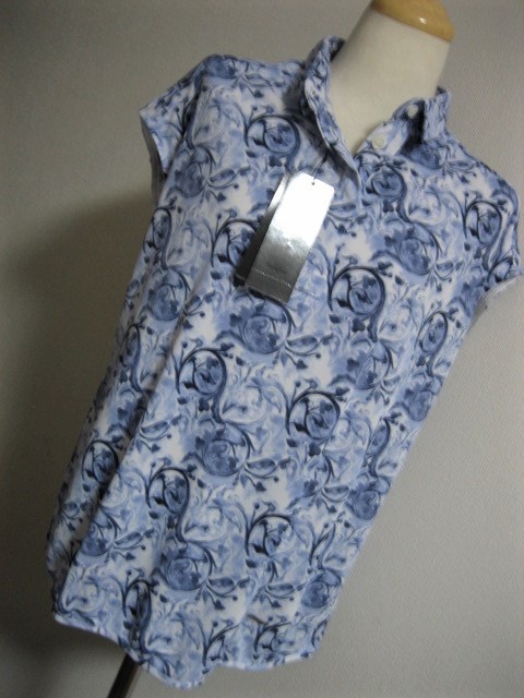 新品★Lサイズ★DAKSGOLFダックスゴルフ★定価3万★ブルー系★冷感シャツ★格安必見82％OFF