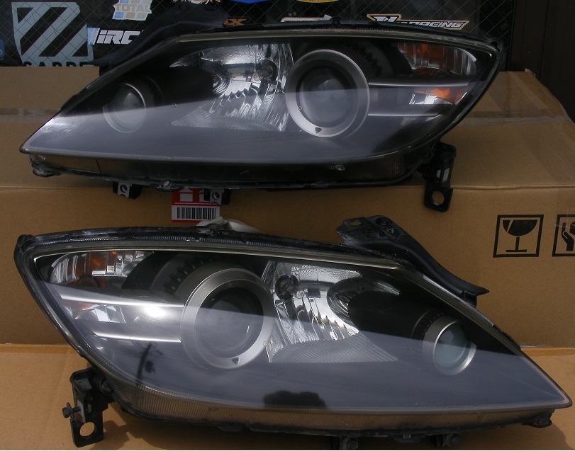 美品 マツダ RX8 SE3P 中期 HIDヘッドライト（左右セット）RX-8 品番 