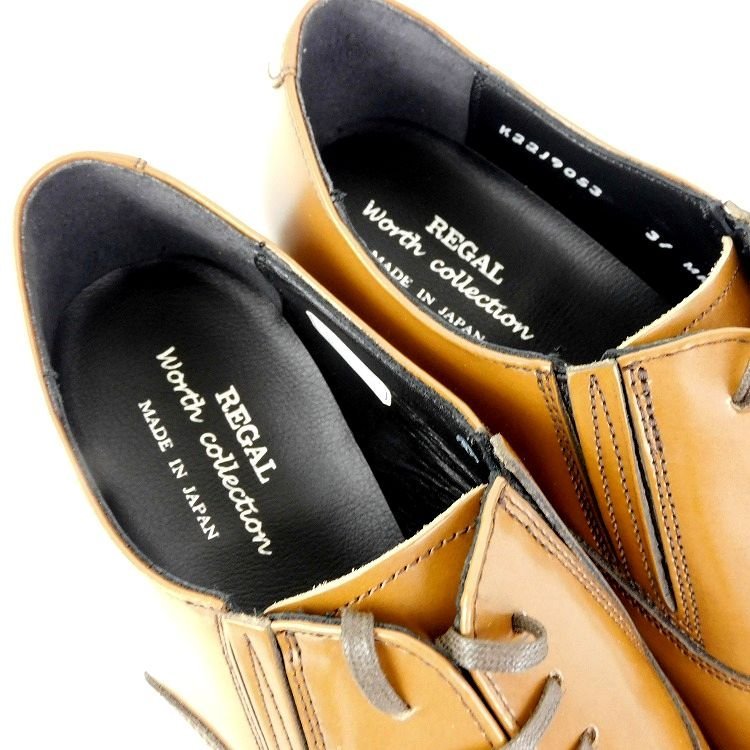 REGAL worth collection 内羽根ストレートチップ 26.5 リーガル】本物