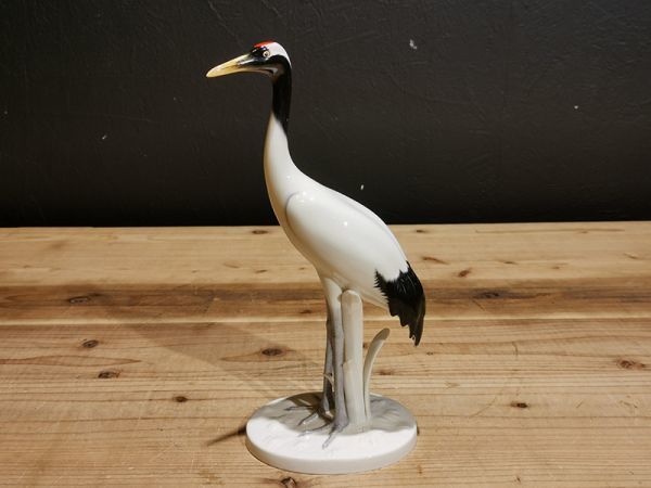 陵】r76kf110r ノリタケ 鶴 置物 ・オブジェ・ 検索) Noritake Bone 