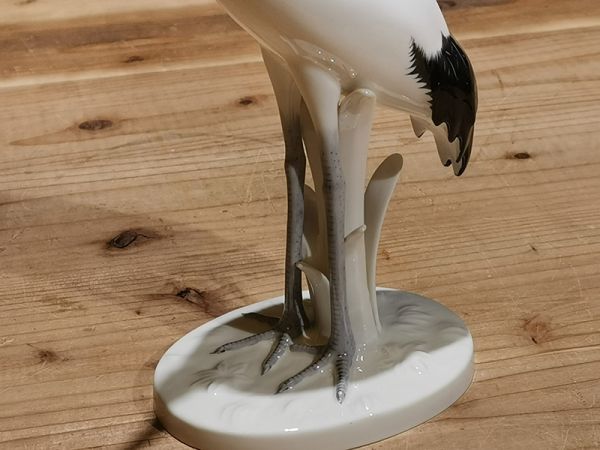 陵】r76kf110r ノリタケ 鶴 置物 ・オブジェ・ 検索) Noritake Bone 