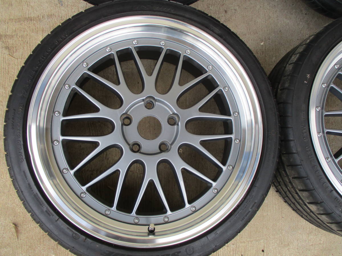 社外 LM タイプ メッシュ 19インチ 5穴 114.3 8J 45 235/35R19 