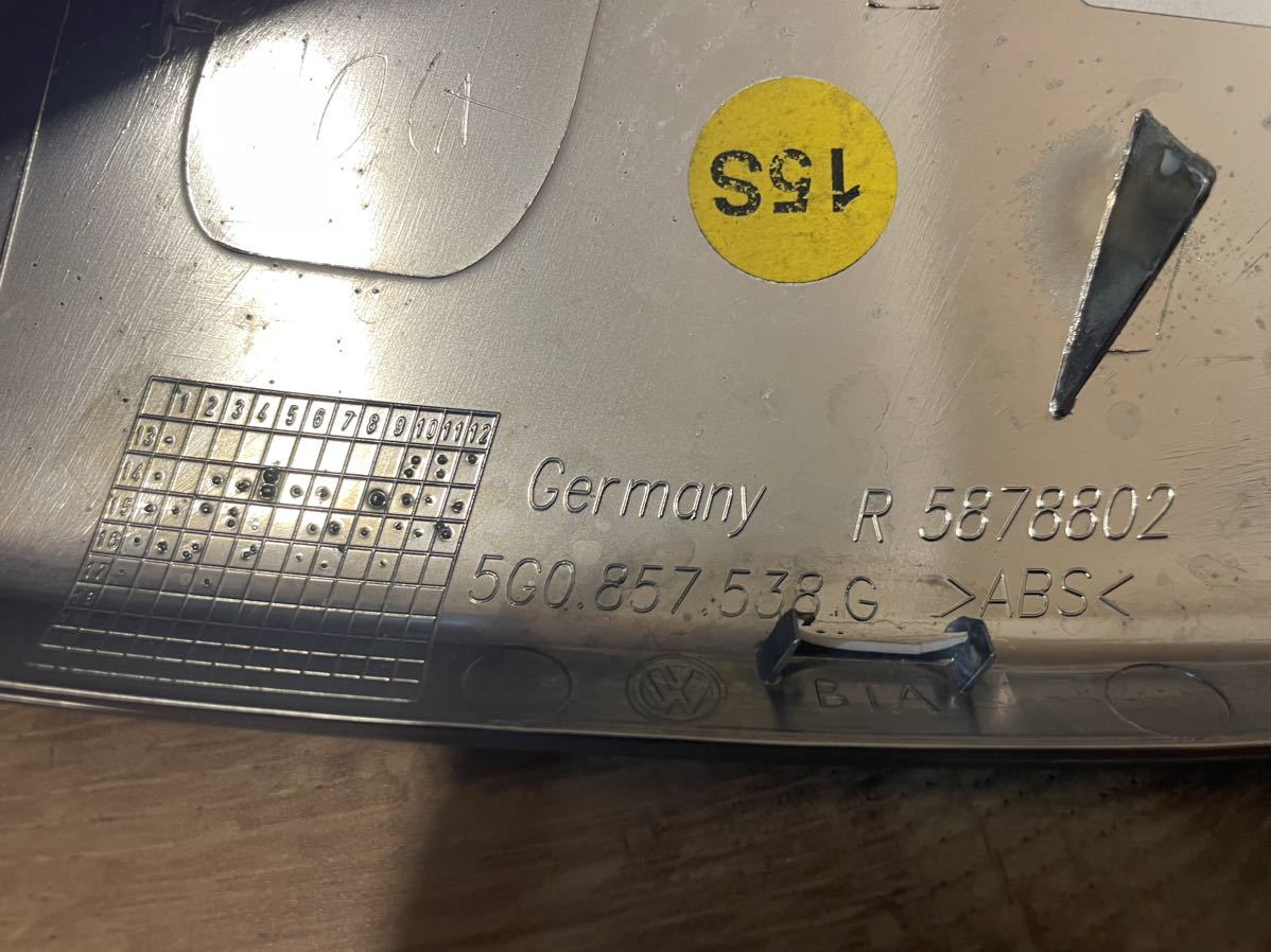 フォルクスワーゲンゴルフ7.5R純正ドアミラーカバーシルバーミラーカバー ゴルフ7Rヴァリアント7.5R_3